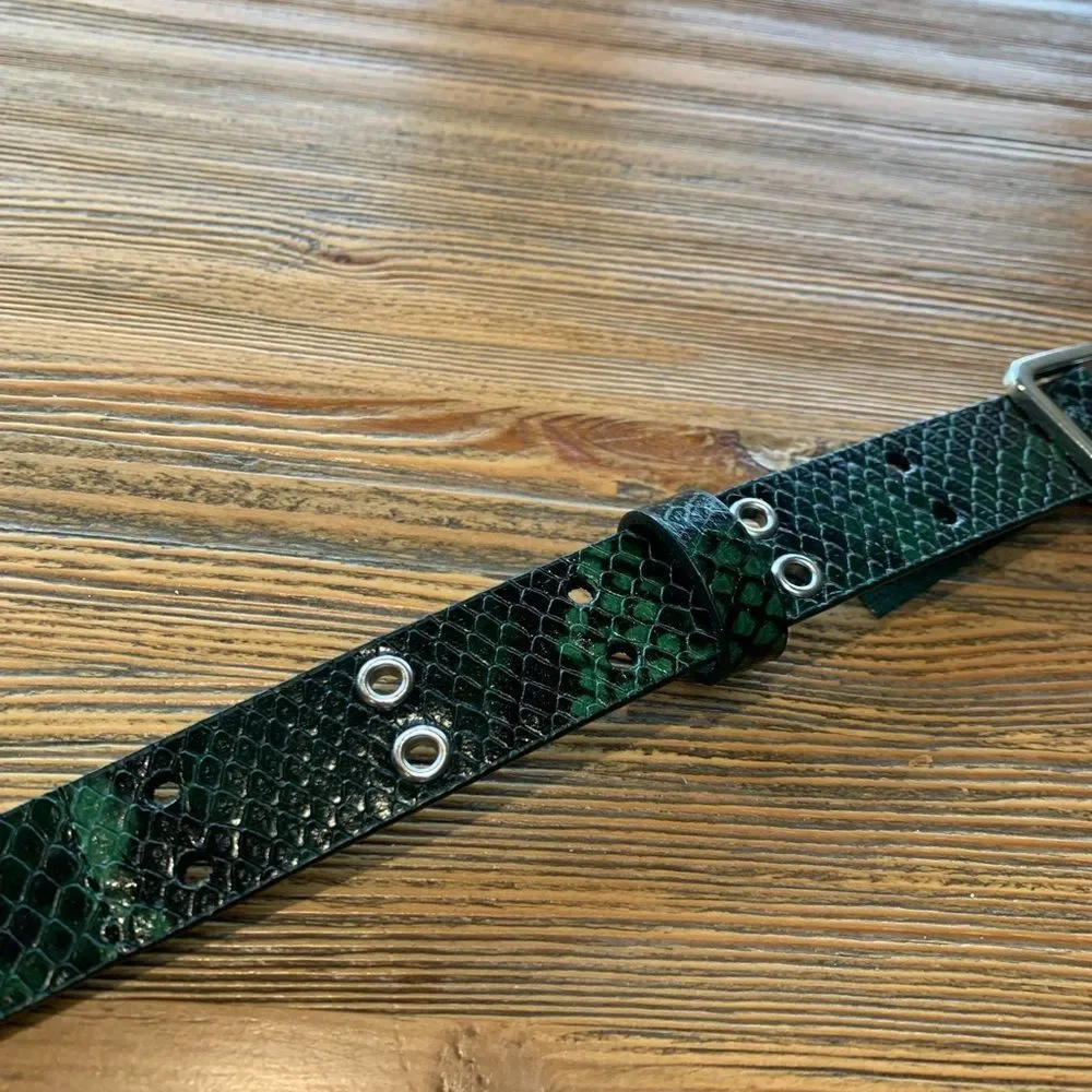 J. Crew Green Reptile Textured Accessory - Picture 7 of 12